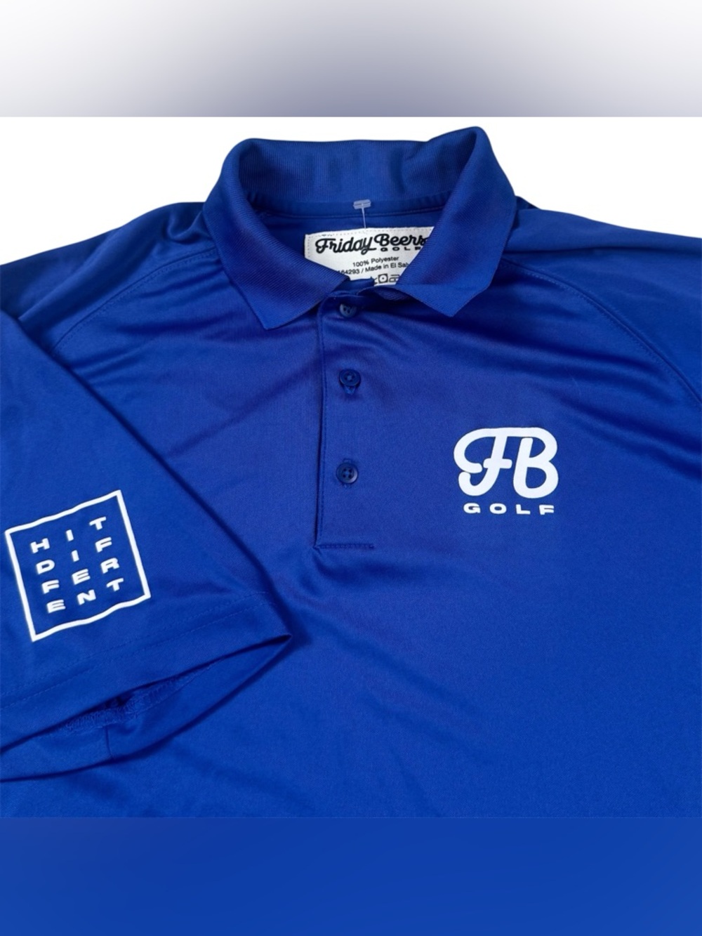 Friday Beers Golf Polo Shirt Performance Preppy Sport Logo Hit Different Men’s L